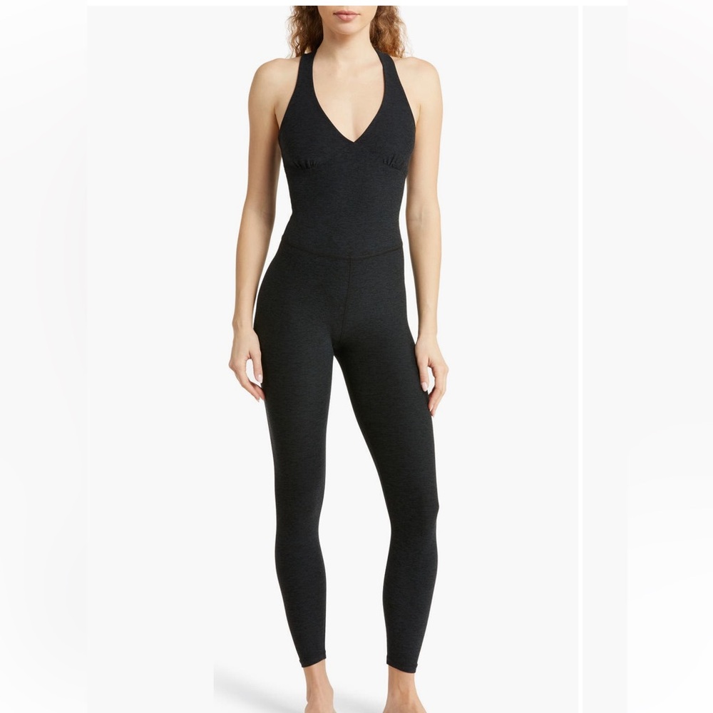 Beyond Yoga Black Halter Jumpsuit